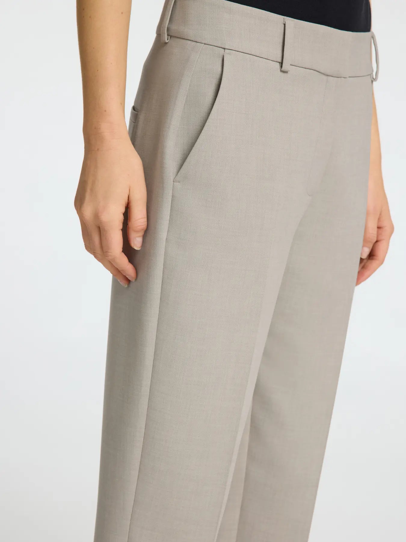 Selected Femme - Pants - Birch - Rita-Ria cropped