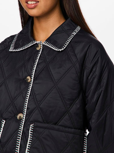 Quilted jacket - Black - Naima - Pieces