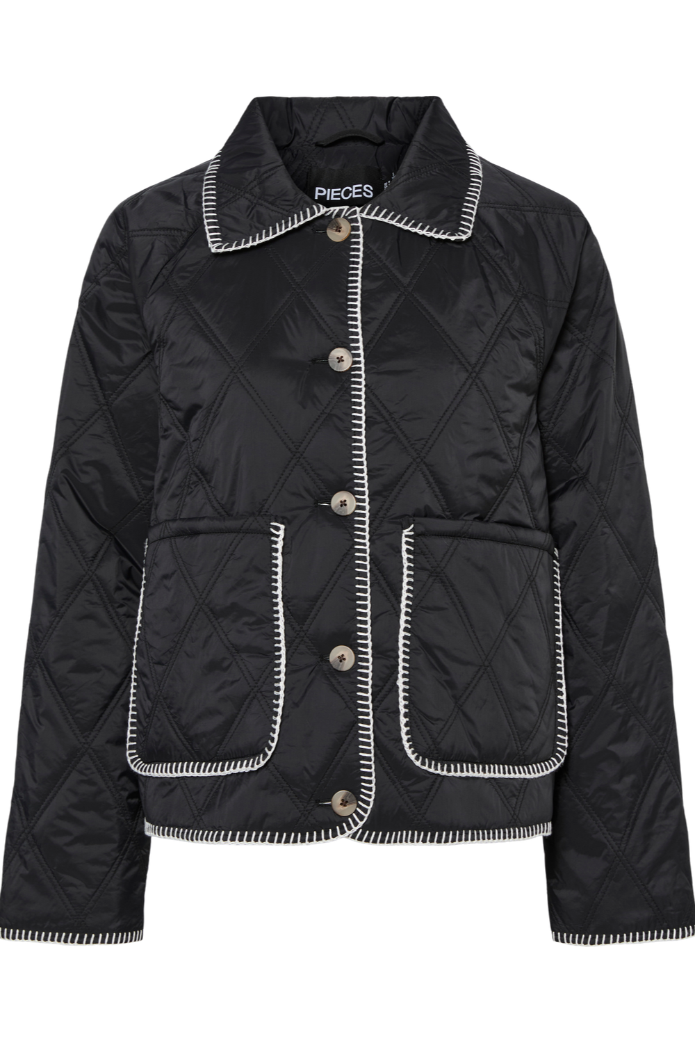 Quilted jacket - Black - Naima - Pieces