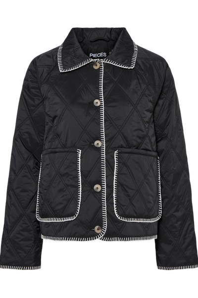 Quilted jacket - Black - Naima - Pieces