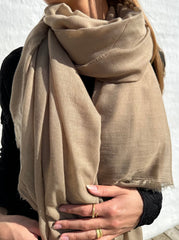 Andcopenhagen - Scarf - 100% Cotton - Siesta - Coffee