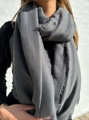 Andcopenhagen - Scarf - 100% Cotton - Siesta - Grey