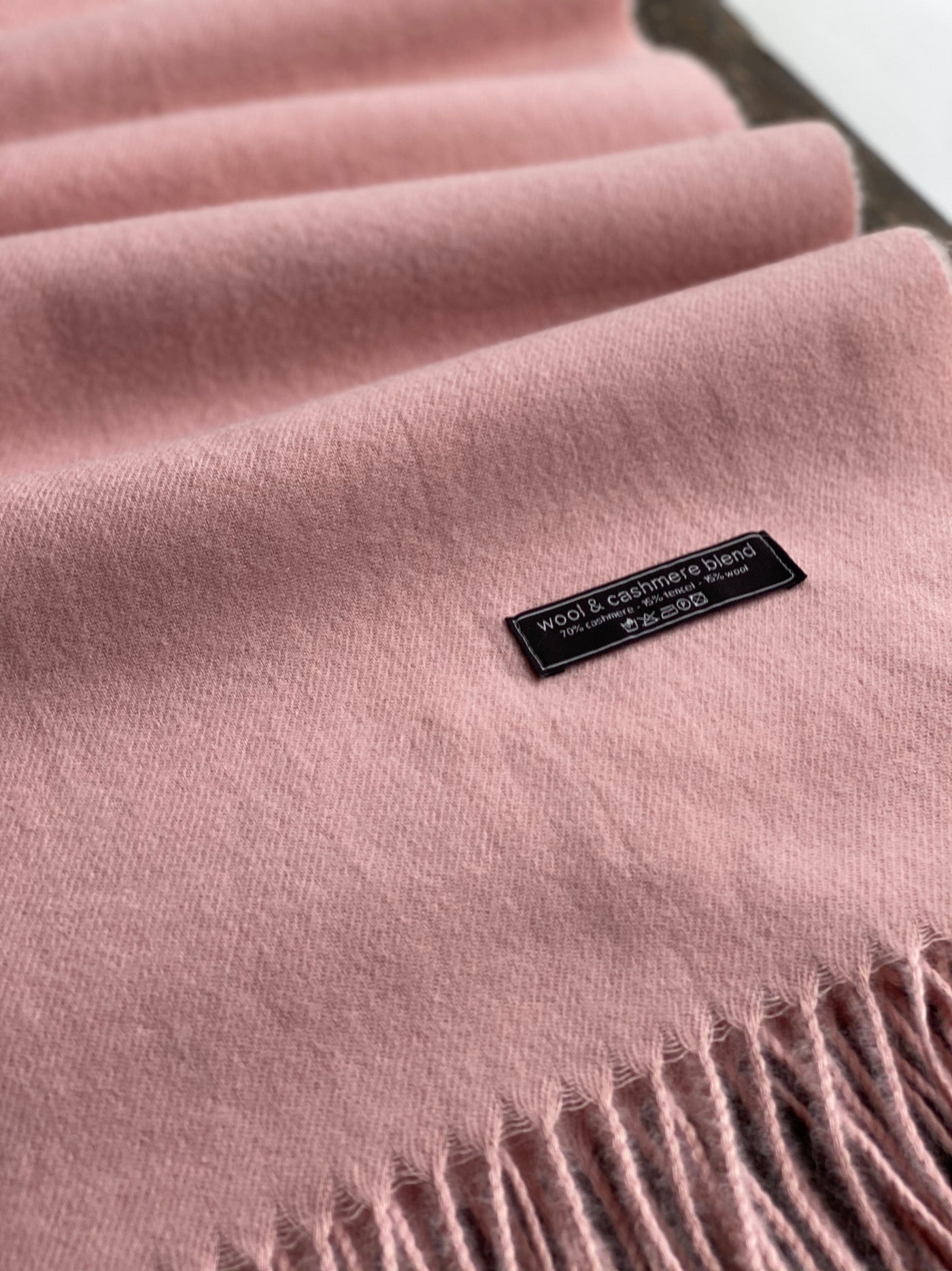 Andcopenhagen cashmeretørklæder Andcopenhagen - Cashmeretørklæde lyserød - 70% cashmere ( bemærk preorder)