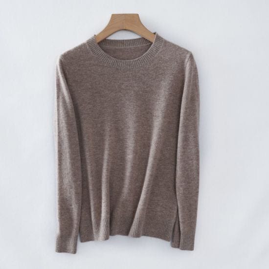 Andcopenhagen Cashmerebluser Andcopenhagen - Classic Cashmere Dark coffee - 80% cashmere strik