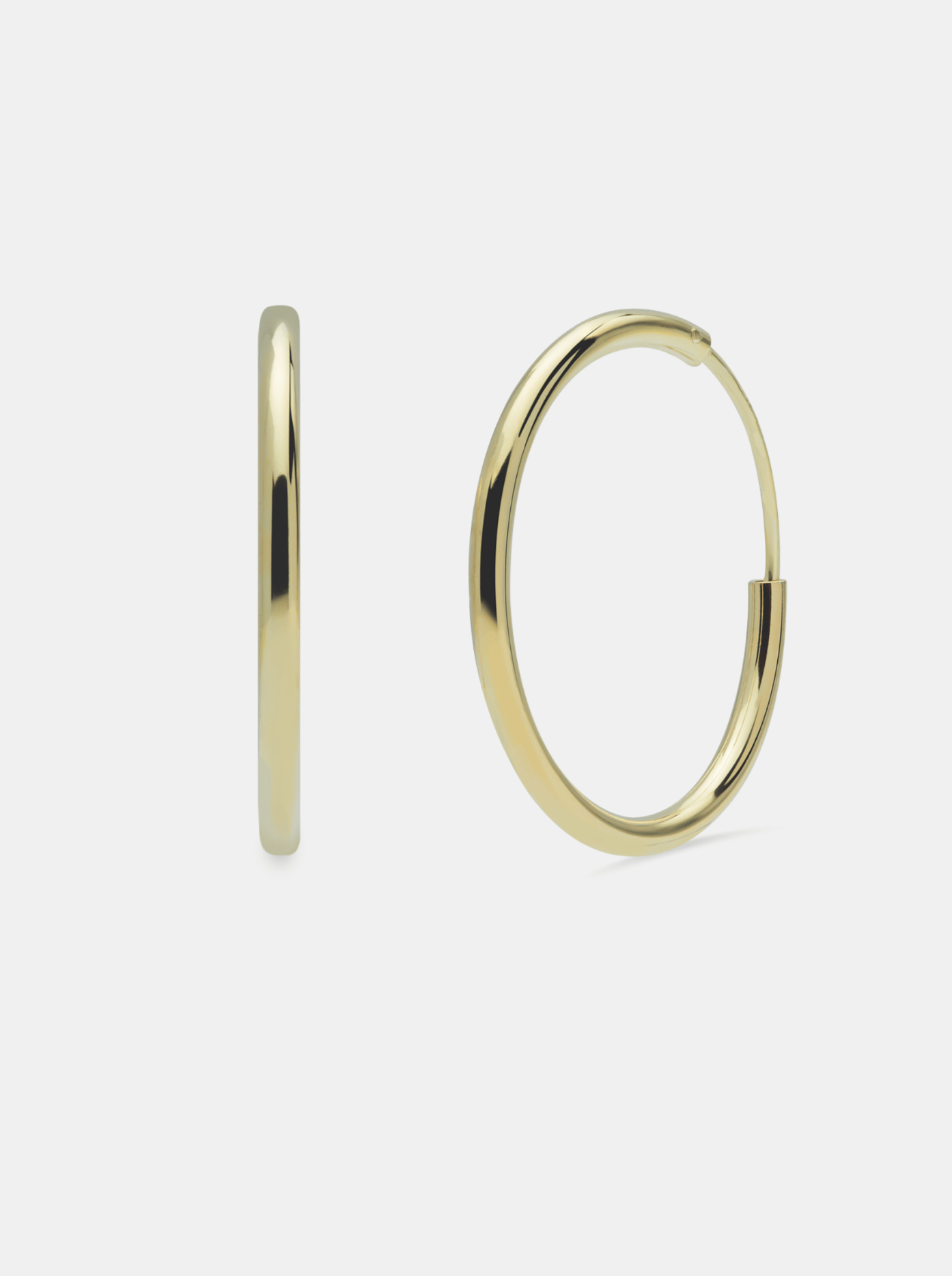 Andcopenhagen Guldøreringe Gold-plated / 1,5 cm Andcopenhagen - Dia hoops - Klassiske øreringe i 18 karat guldbelagt sterlingsølv