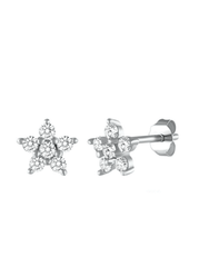 Andcopenhagen - Earrings - 925 Sterling Silver - Viola flowers