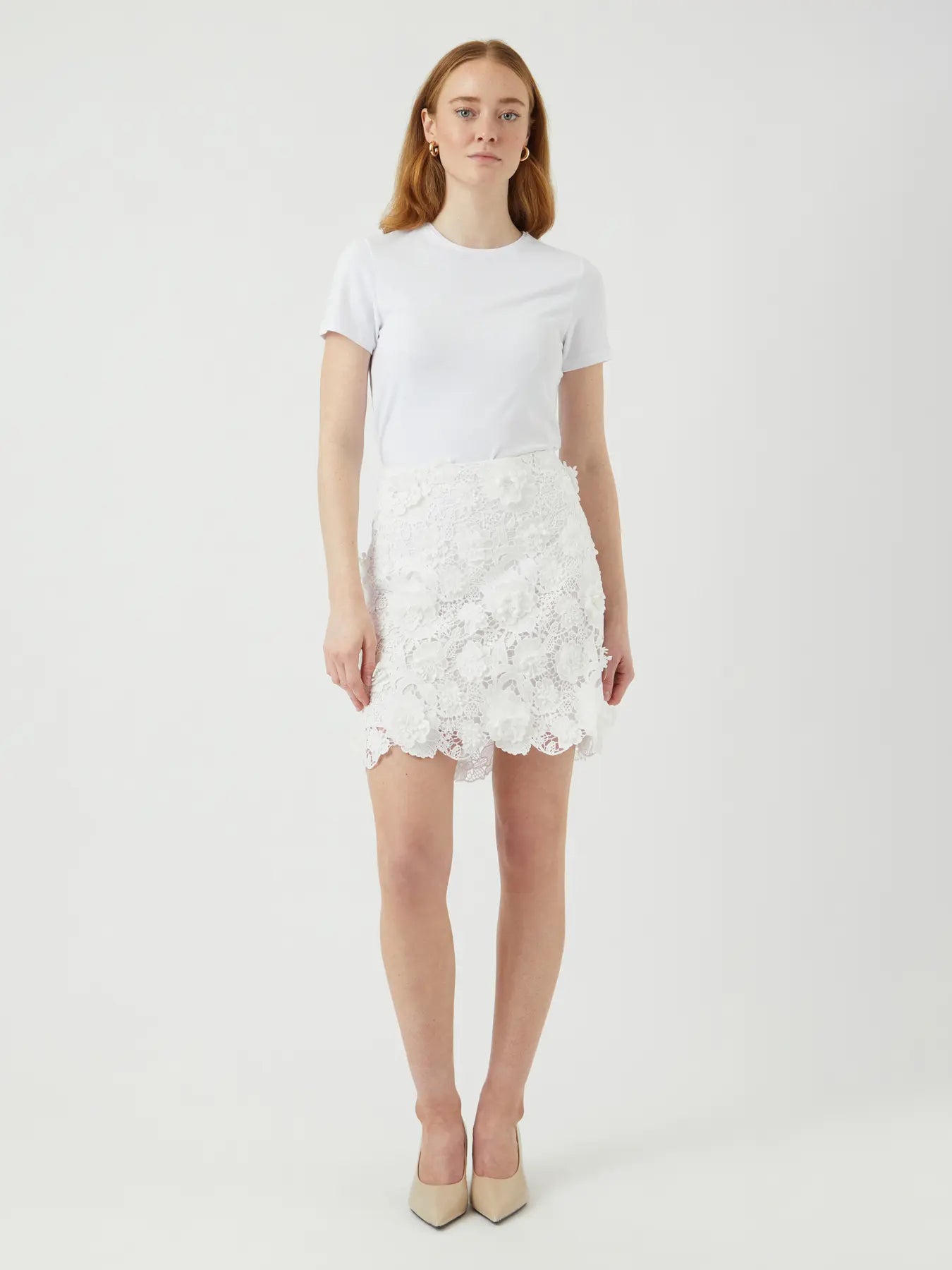 YAS - Skirt - White - Bluma