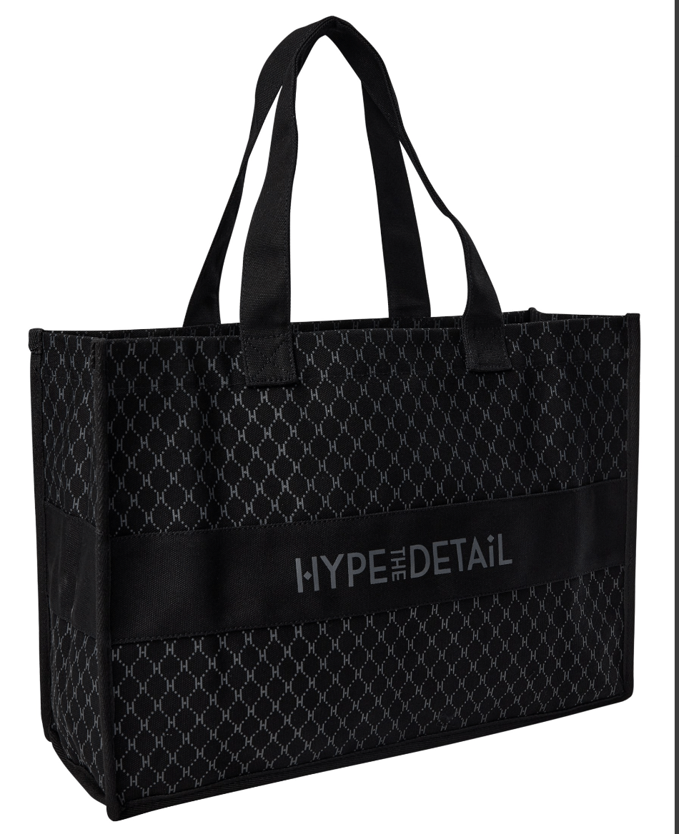 Hype The Detail Accessories Big Shopper Taske med Logo - Sort 100 - Hype The Detail