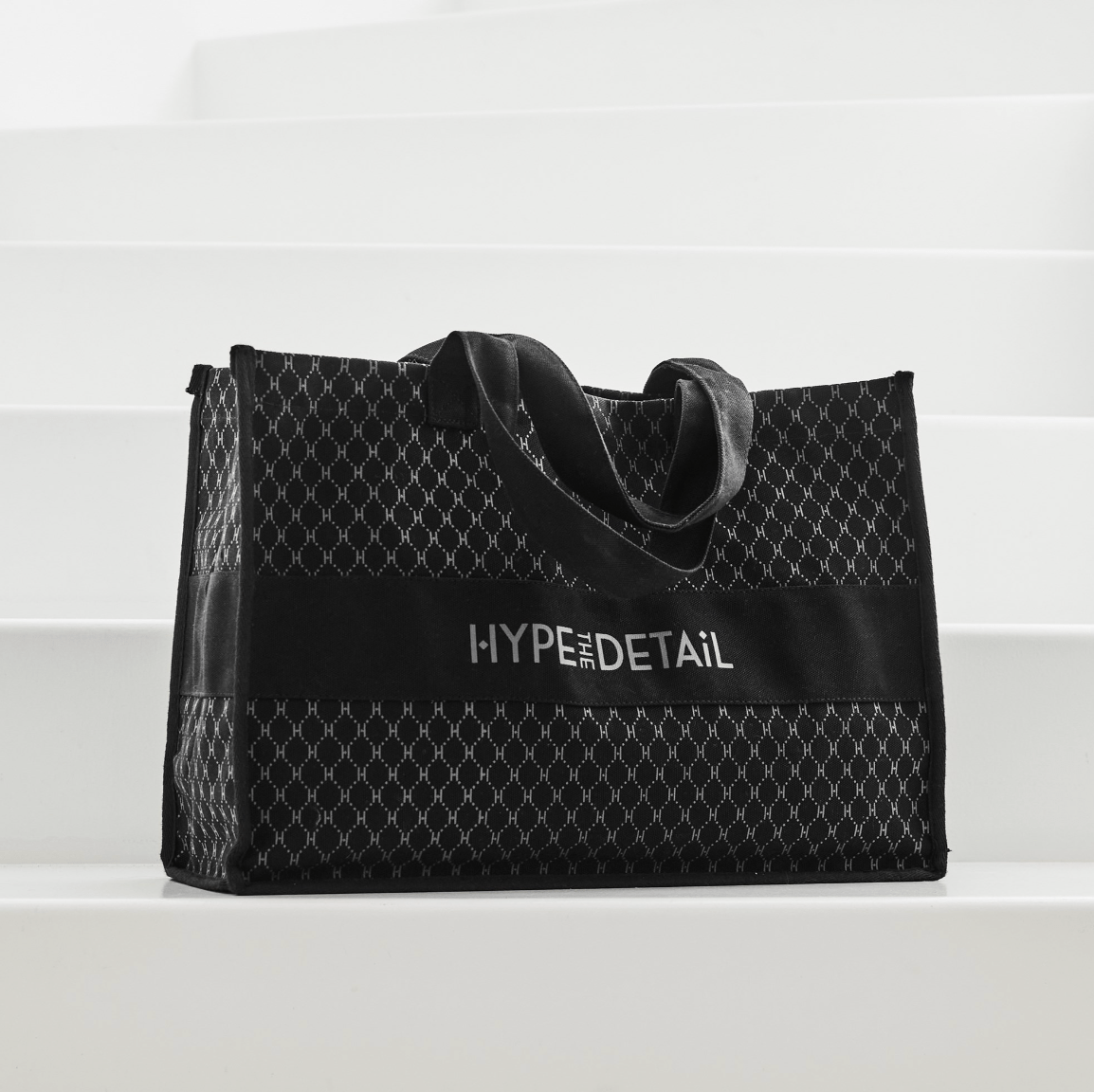 Hype The Detail Accessories Big Shopper Taske med Logo - Sort 100 - Hype The Detail