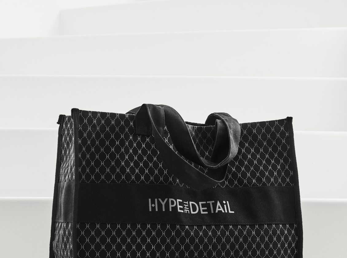 Hype The Detail Accessories Big Shopper Taske med Logo - Sort 100 - Hype The Detail