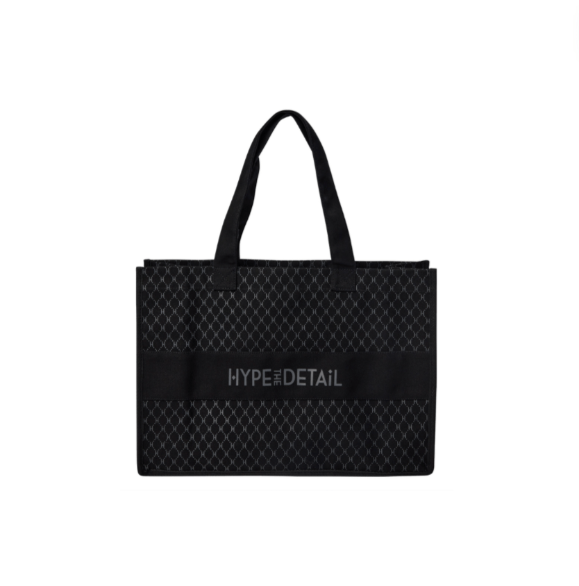 Hype The Detail Accessories Big Shopper Taske med Logo - Sort 100 - Hype The Detail