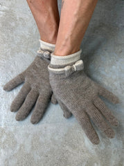 Cashmere mittens - Dark coffee