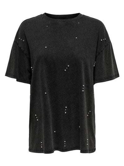 Only Overdele Cool T-shirts med Bling - Lucy Black - Only