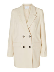 Creme Oversize Blazer - Selected Femme Myla