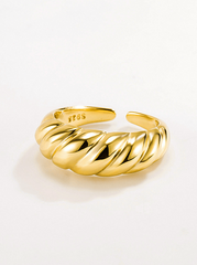 Andcopenhagen - Ring - 18 karat guldbelagt 925 sterlingsølv - Curly