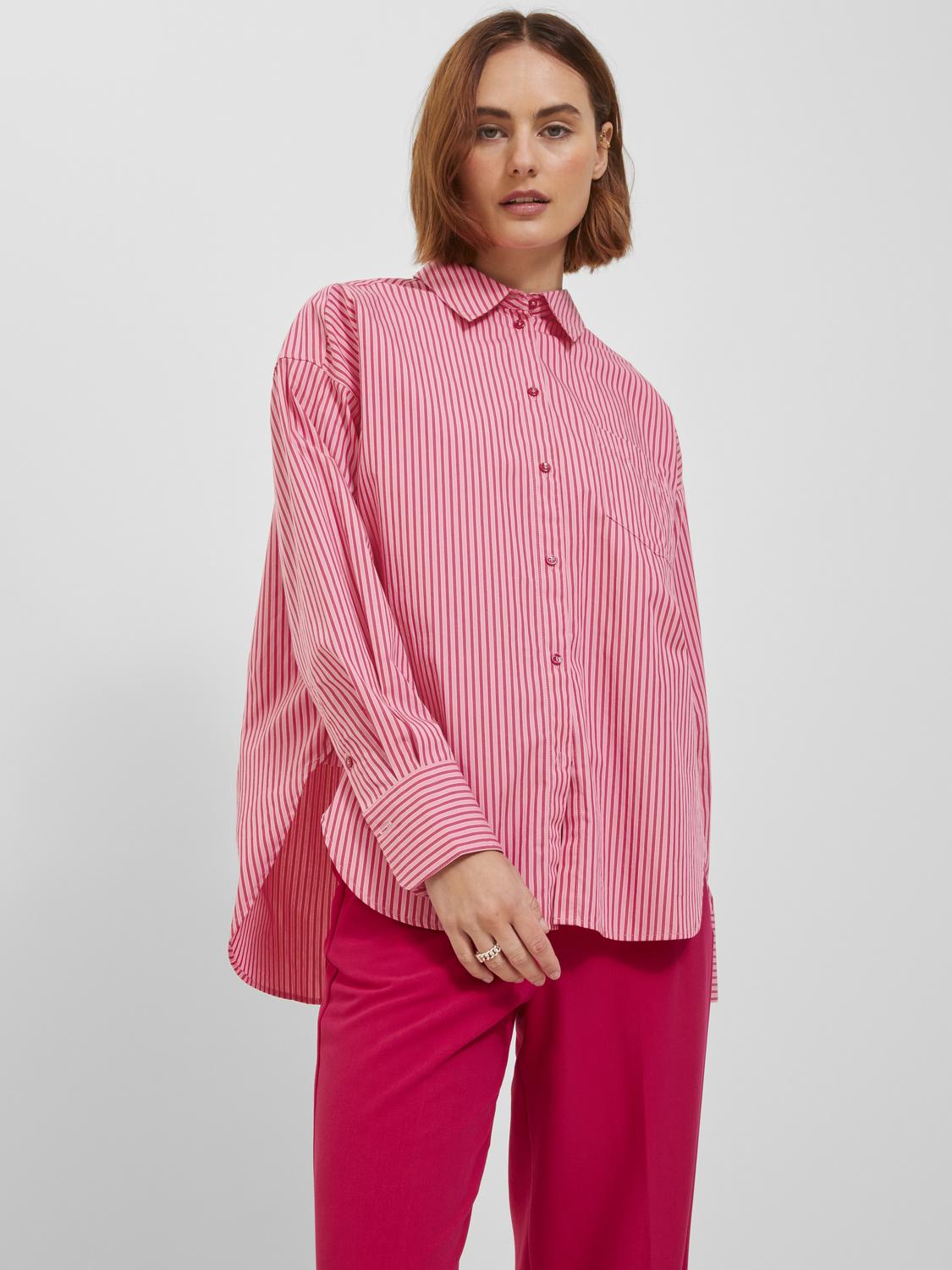 JJXX - Shirt - Cerise Stripes Pink - Jamie