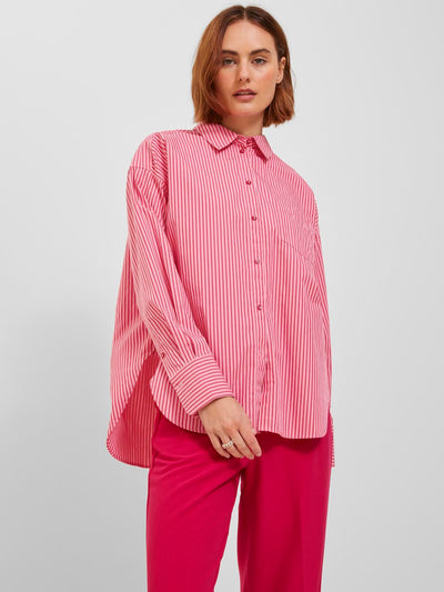 JJXX - Shirt - Cerise Stripes Pink - Jamie