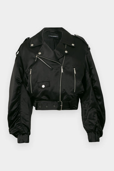 Karl Lagerfeld - Jakke - Sort - Biker Satin Bomber