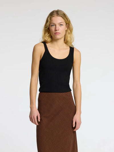 Black Strap top - Anna - Selected Femme