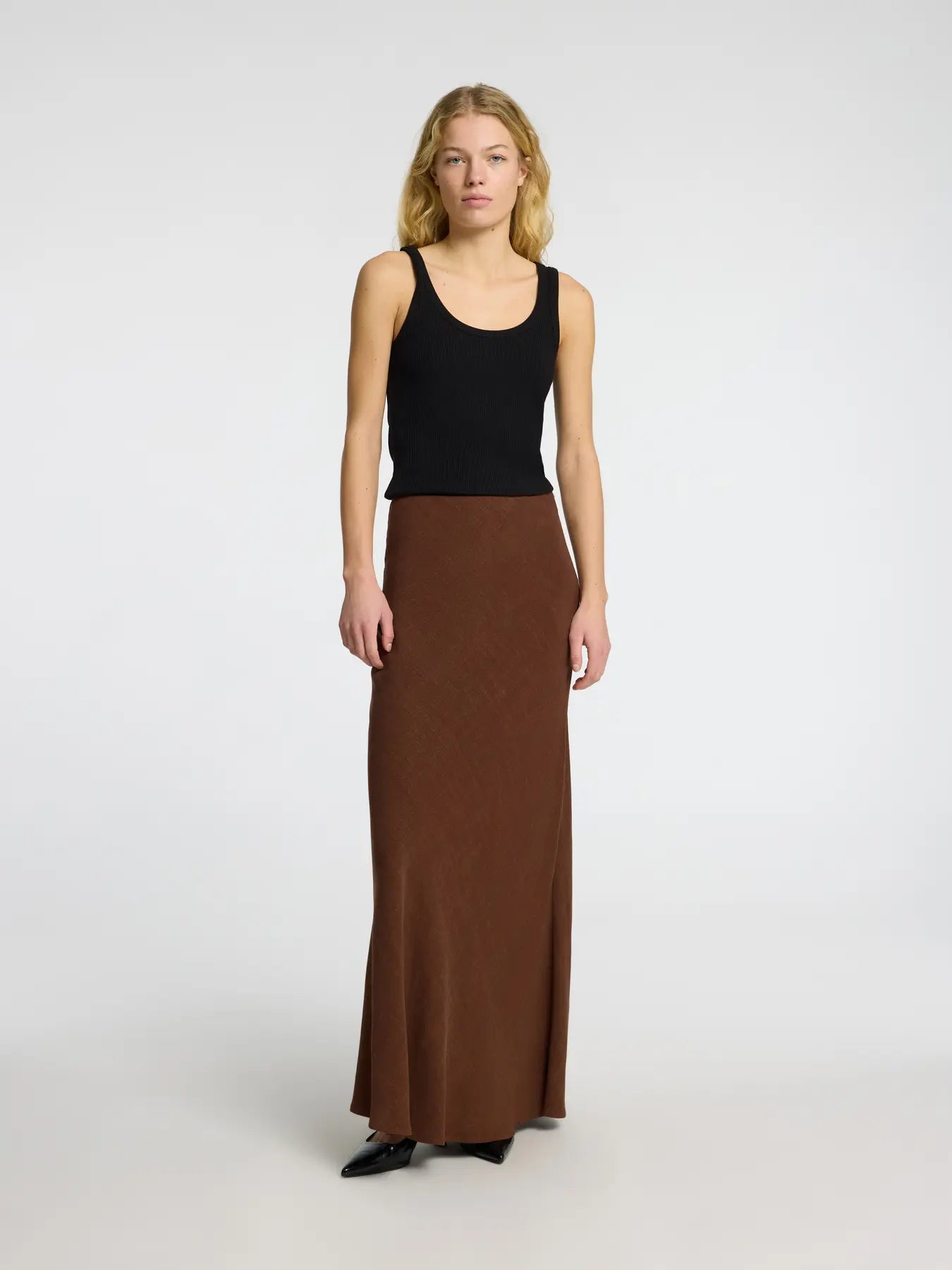 Black Strap top - Anna - Selected Femme