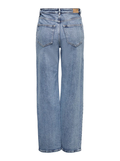 Only Underdele Denim Blue Wide Jeans - Juicy Only