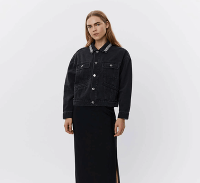 Sofie Schnoor Jakker Denim jakke - Black - QUINNSW/S243148 - Sofie Schnoor