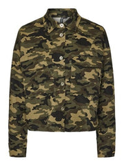 Shirt - Camouflage/Military Jessica - Pieces X Ditte Estrup & Cille Fjord