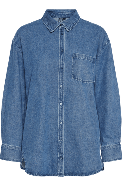 Only skjorte Denim skjorte - Blue denim - Maisie - Only