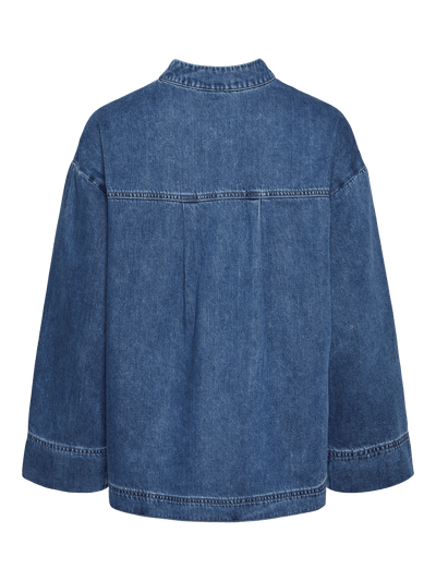 Pieces skjorte Denim skjorte - Medium blue - Nira - Pieces