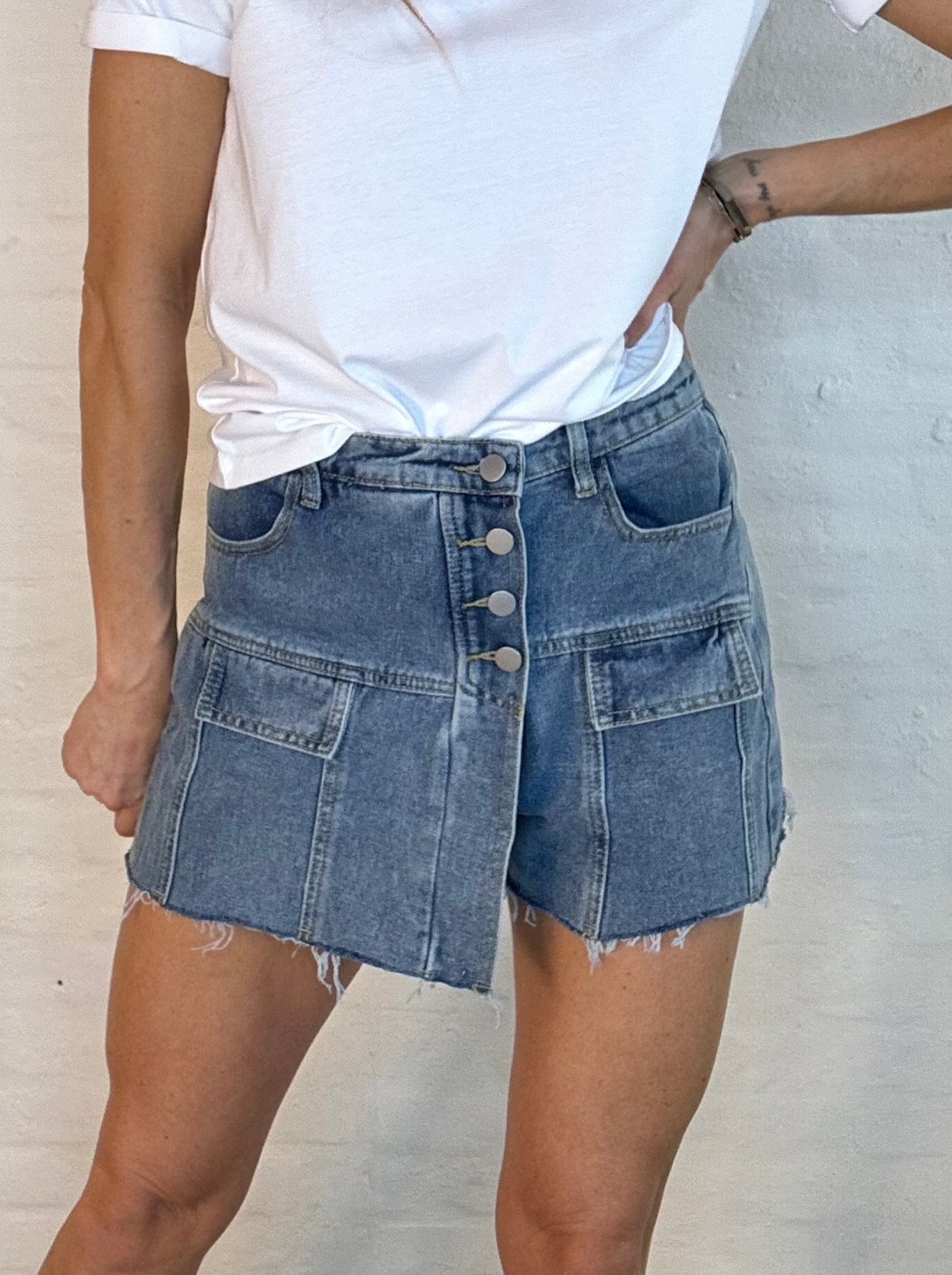 Sassy Copenhagen Underdele Denim skort - Harper - Sassy Copenhagen