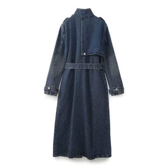 Sassy Copenhagen Jakker Denim trenchcoat jakke- Washed blue - Vera - Sassy Copenhagen (Bemærk Preorder)