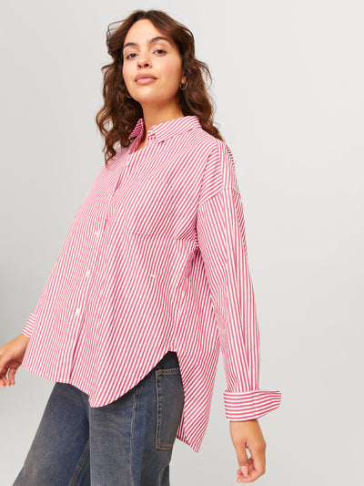 Cerise Stripes Pink Shirt - JJXX Jamie