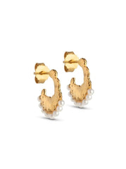 Enamel - Léonie pearl Earring - Gold pearl earring