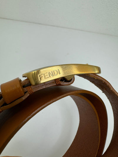 Preloved tasker & punge Fendi -  Bælte - Cognac - Secondhand