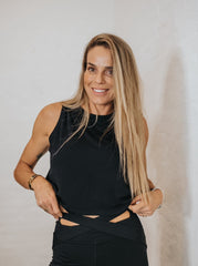 Fitness - Anni Sports top Black - Sassy Copenhagen