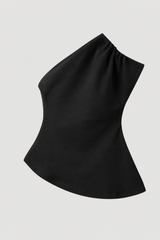 The Garment - Asymmetrisk T-shirt - Black - Glam