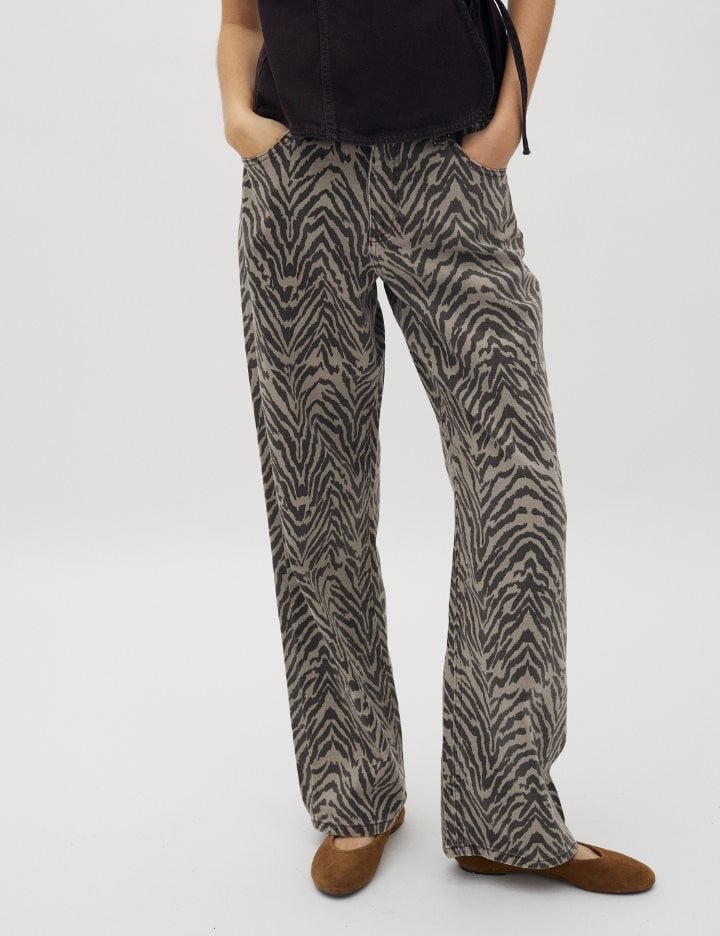 Zebra Denim Jeans - Cadian - Global Funk