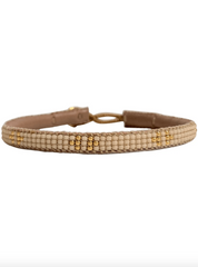 Håndlavet perle armbånd - Ben antique beige - CF02 - Ibu Jewels