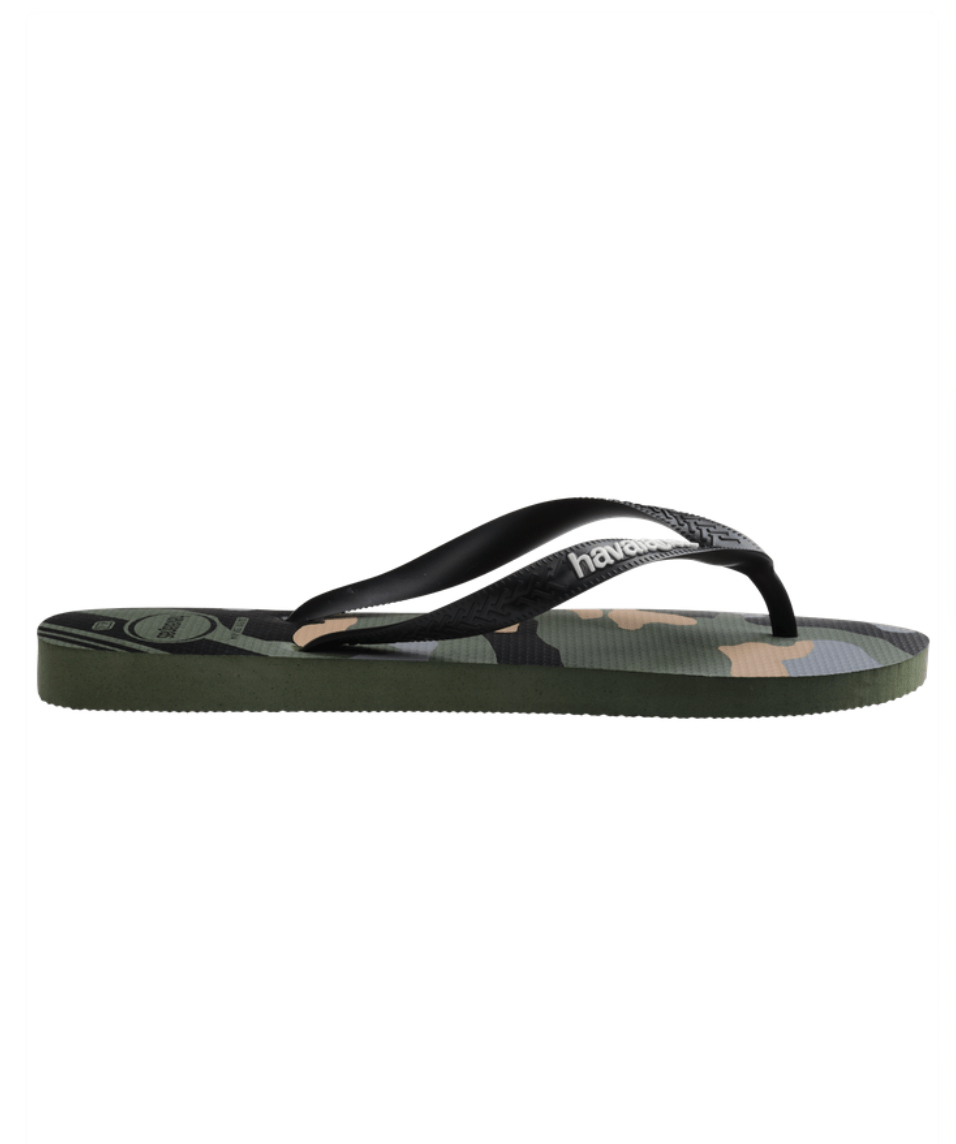 HAVAIANAS Sko HAVAIANAS - Brasil Logo Camu Olive Green Black   - Klipklapper