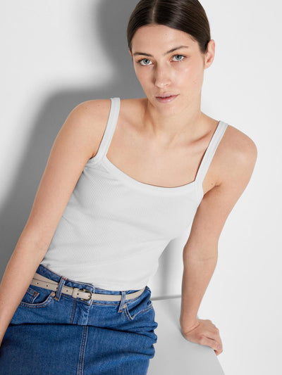 Selected Femme Overdele Hvid Strop top - Anna - Selected Femme