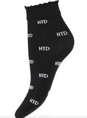 Hype The Detail - 21063 -75 HTD Logo Nylon Strømper - Sort/Hvid