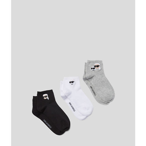 Karl Lagerfeld  - Strømper - Ikon Short socks - 3 pack