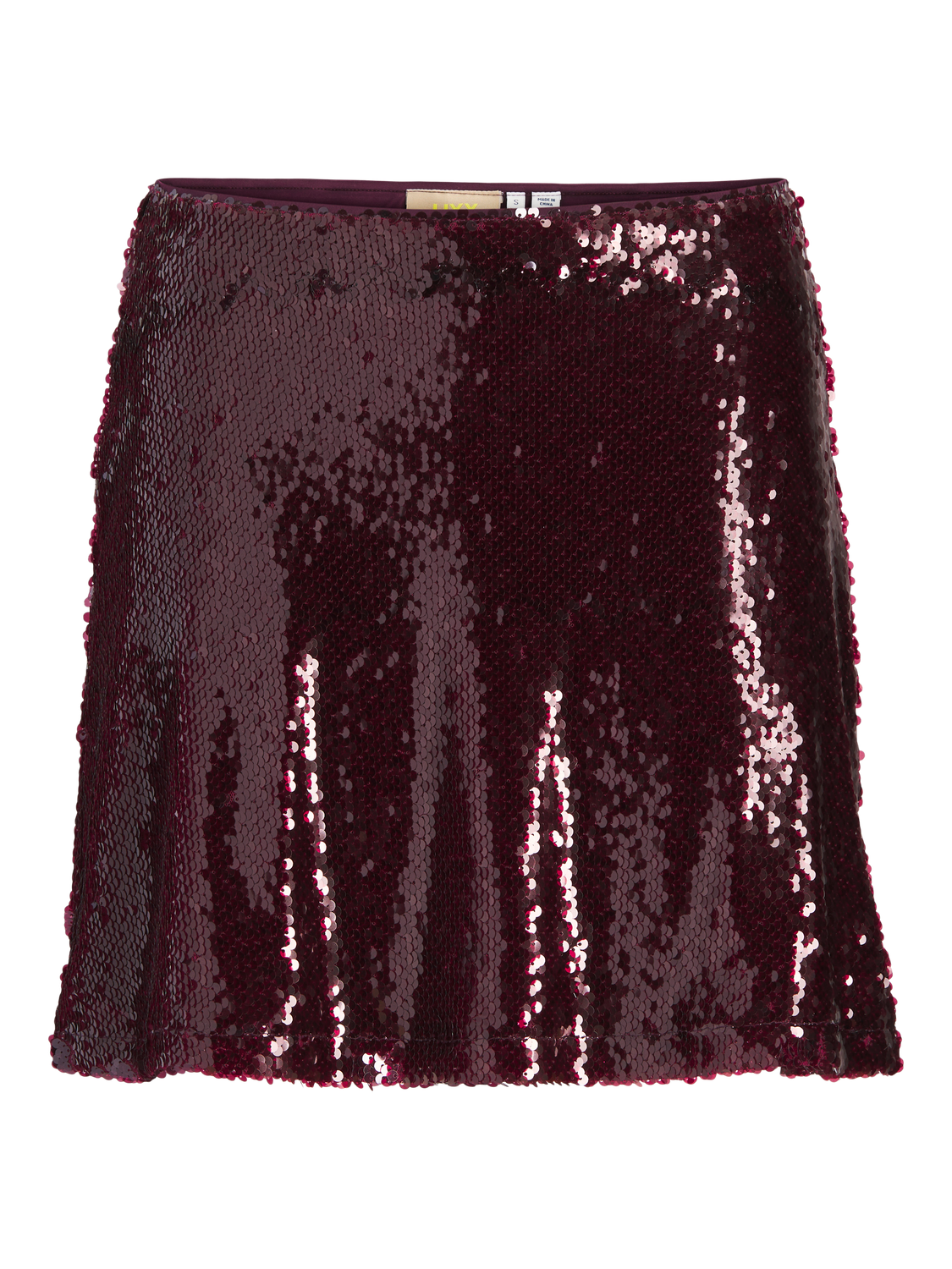 JJXX - Mini skirt - Bordeaux - Sia Tara Sequin