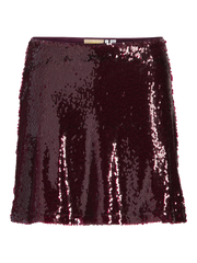 JJXX - Mini skirt - Bordeaux - Sia Tara Sequin