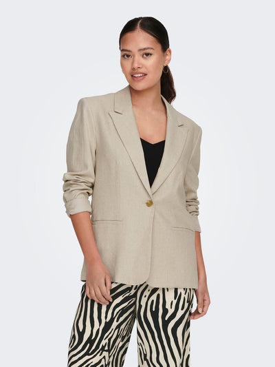 JDY Overdele JDY - Say Hør Blazer Jakke - Beige