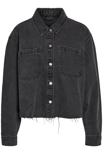 Noisy May - Denim Shacket - Black - Alva