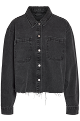 Noisy May - Denim Shacket - Black - Alva