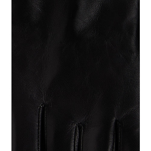 Karl Lagerfeld -  Læder handsker - Sort - AUTOGRAPH FF GLOVE