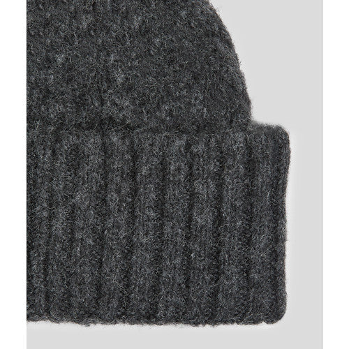 Karl Lagerfeld - Hue - Dark Grey - Cable Knit Beanie