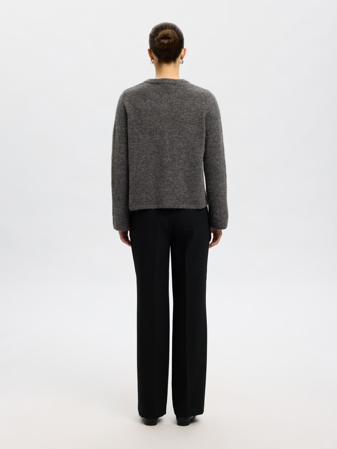 Selected Femme - Knit Cardigan - Gray Melange - Lulu